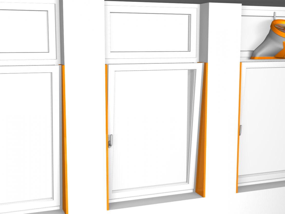 Abdichtung der seitlichen Kippfensterspalte